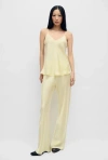 Silk Laundry Bias Cut Pants Vanilla Flower