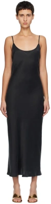 Silk Laundry Black 1996 Maxi Dress In Black