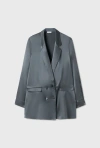 Shop Silk Laundry Relaxed Blazer Slate