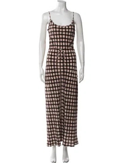 Pre-owned Silk Laundry Silk Long Dress In Multicolor