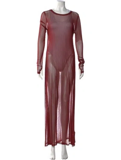 Pre-owned Silk Laundry Silk Long Dress W/ Tags In Multi