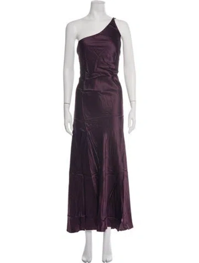Pre-owned Silk Laundry Silk Long Dress W/ Tags In Purple