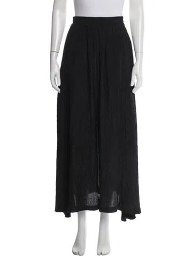 Pre-owned Silk Laundry Silk Long Skirt In Black