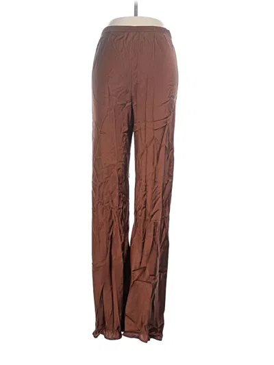 Pre-owned Silk Laundry Silk Pants In Brown
