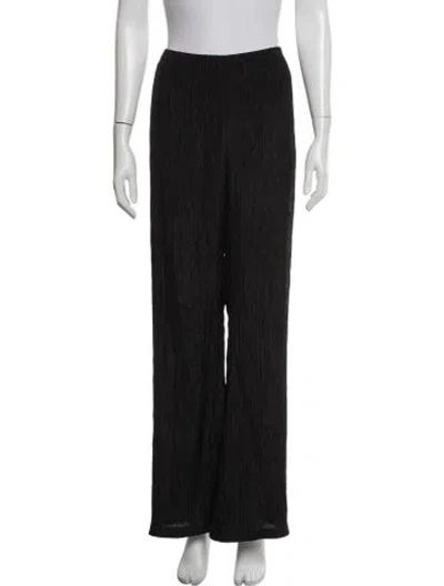 Pre-owned Silk Laundry Silk Wide Leg Pants In Black