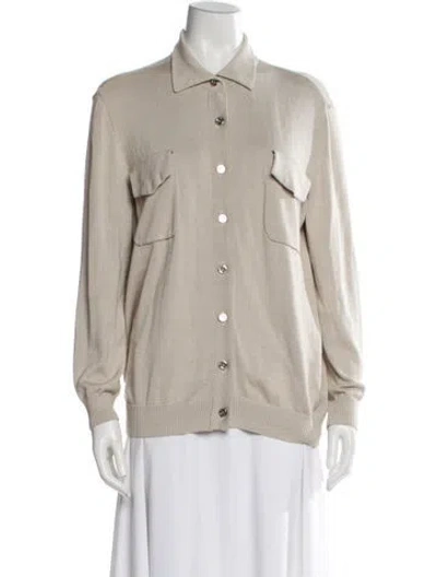 Pre-owned Silk Laundry Sweater In Neutral