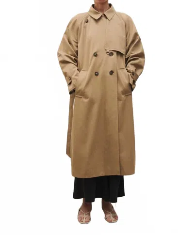 Silk Laundry The Trench Coat In Tan In Nude
