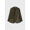 Silk Laundry Twill Miami Blazer Pine In Pine