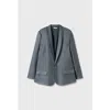 Silk Laundry Twill Miami Blazer Slate In Slate