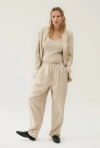 Silk Laundry Twill Slouch Pants Hazelnut In Hazelnut