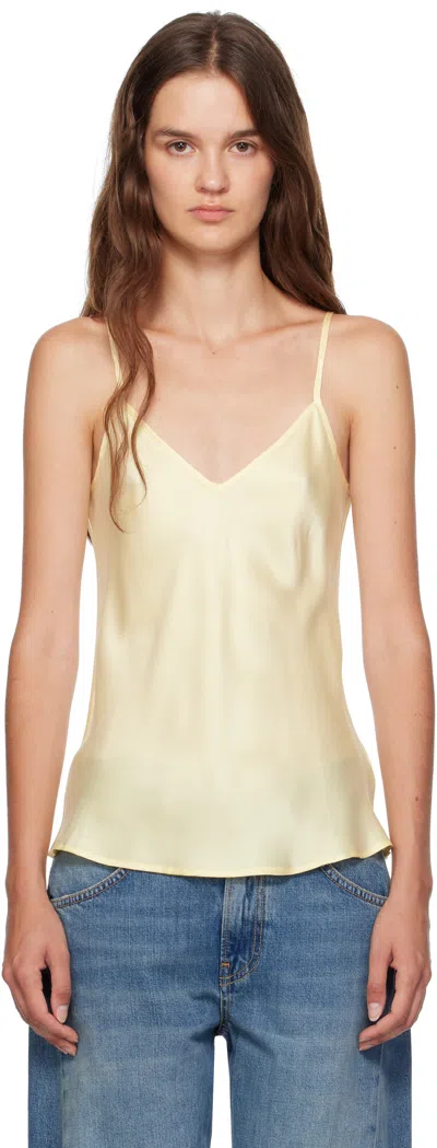 Silk Laundry Yellow Bias Cut Camisole