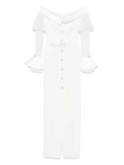 Silk Love & Lace Andrea Dress In White