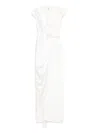 Silk Love & Lace Asymmetric Dress