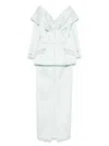 Silk Love & Lace Crystal-embellished Off-shoulder Dress
