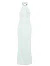 Silk Love & Lace Embellished Halter-neck Dress