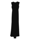 Silk Love & Lace Paloma Maxi Dress In Black