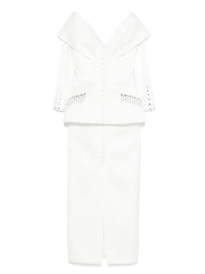 Silk Love & Lace Tamara Dress In White