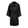 Silk Works London Women's Silk Works Robe - Black In Black