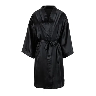 Silk Works London Women's Silk Works Robe - Black