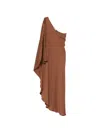 Silk95 Five Ritz Silk Asymmetric Dress In Multi