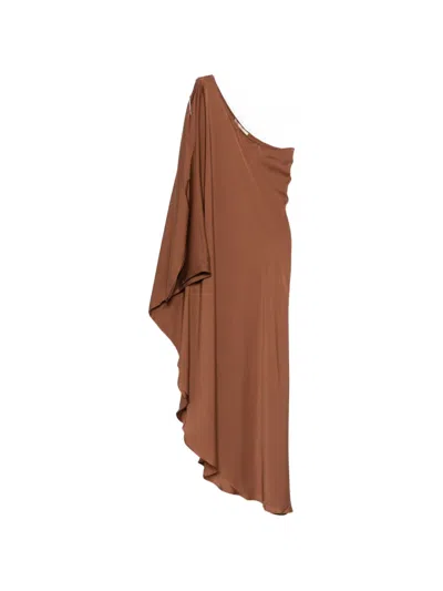 Silk95 Five Ritz Silk Asymmetric Dress In Multi