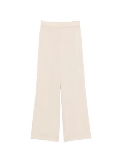 Silk95five Amalfi Silk Trousers In White