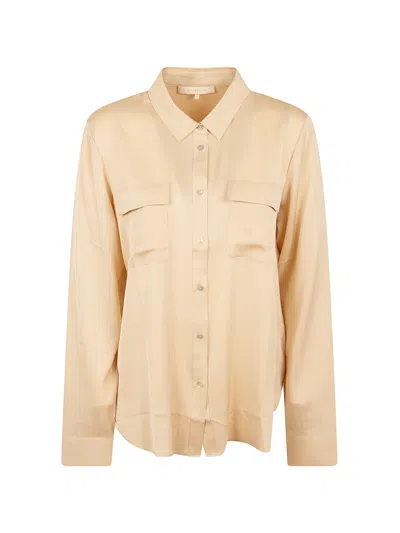 Silk95five Flap-pocket Long-sleeve Shirt In Neutral
