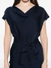 Silk95five Mizner Silk Top In Blue