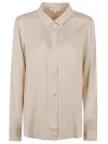 Silk95five Beige Monte Carlo Silk Shirt