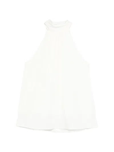 Silk95five Villette Silk Top In White