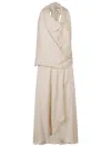Silk95five Beige Worth Ave Silk Short Dress
