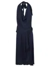 Silk95five Worth Ave Silk Short Dress In Blue