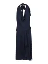 Silk95five Worth Ave Silk Short Dress In Blue
