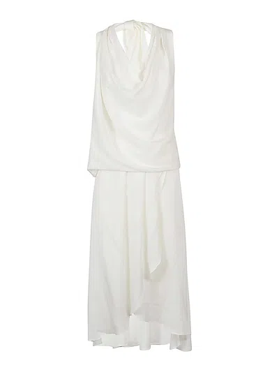 SILK95FIVE VESTIDO CORTO - BLANCO
