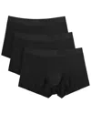 Silkcut 3pk Stretch Trunk In Black