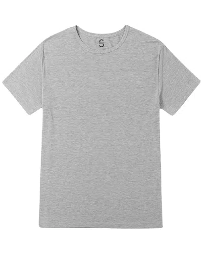 Silkcut Crewneck Shirt In Grey