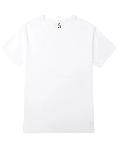Silkcut Crewneck Shirt In White