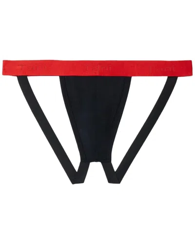 Silkcut Set Of 2 Jockstrap In Black/red