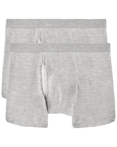 Silkcut Set Of 2 Pouch Fly Boxer Brief In Gray