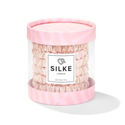 Silke London Hair Ties Cream Coco In Pink