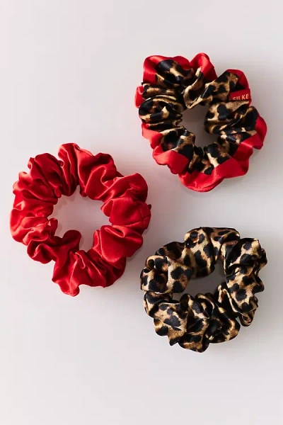 Silke London Large Scrunchies, Set Of 3 In Multi