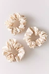 Silke London Large Scrunchies, Set Of 3 In Neutral