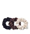 Silke Mulberry Silk Hair Scrunchies In Multi