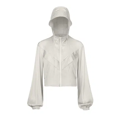Silkinc Women's  Super-light White Silk Jacket In Gray