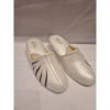 SILKS RELAX SLIPPER 3539 LEATHER SLIPPERS IN OYSTER PEAR/PEWTER
