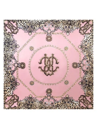 Silksilky 100% Mulberry Silk Printed Square Shawl Scarf 88*88cm In Leopard