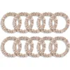 Silksilky 10pcs Bundle Pop Of Brights Silk Scrunchie In Brown