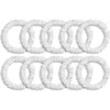 Silksilky 10pcs Bundle Pop Of Brights Silk Scrunchie In White