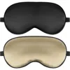 Silksilky 2 Pcs Silk Elastic Band Sleep Eye Mask Set