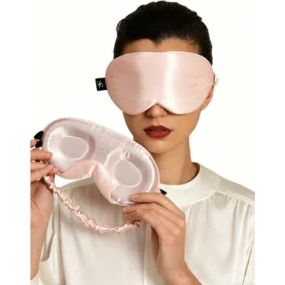Silksilky 22 Momme Pure Silk 3d Adjustable Eye Mask In Pink